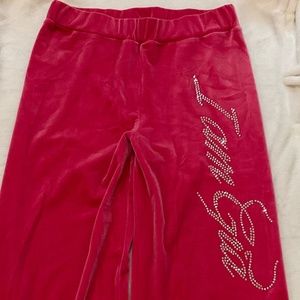 I am Gia pink velour trackpants